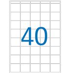 Apli Agipa - Etui A5 - 640 Étiquettes blanches multi-usages - 24 x 24 mm - coins arrondis - réf 114088