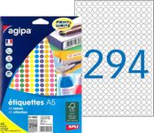 Apli Agipa - Etui A5 - 2940 Pastilles mauves - diamètre 8 mm - réf 114306