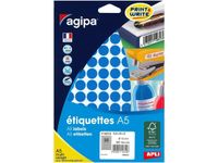 Apli Agipa - Etui A5 - 960 Pastilles bleues - diamètre 15 mm - réf 114312