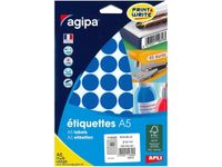 Apli Agipa - Etui A5 - 400 Pastilles bleues - diamètre 24 mm - réf 114322
