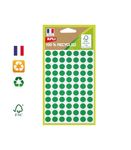 Apli Agipa - 462 Pastilles adhésives recyclées - vert - diamètre 8 mm - réf 101777
