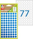 Apli Agipa - 462 Pastilles adhésives recyclées - bleu - diamètre 8 mm - réf 101778