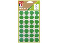 Apli Agipa - 168 Pastilles adhésives recyclées - vert - diamètre 15 mm - réf 101782