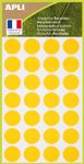 Apli Agipa - 168 Pastilles adhésives recyclées - jaune - diamètre 15 mm - réf 101785