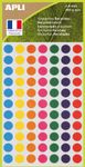 Apli Agipa - 385 Pastilles adhésives recyclées - couleurs assorties - diamètre 8 mm - réf 101781