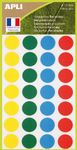 Apli Agipa - 140 Pastilles adhésives recyclées - couleurs assorties - diamètre 15 mm - réf 101786