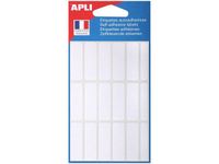 Apli Agipa - 105 étiquettes blanches adhésives - 12 x 38 mm - réf 111944
