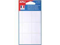 Apli Agipa - 42 étiquettes blanches adhésives - 32 x 38 mm - réf 111956