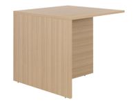 Plan d'accueil d'extrémité en L ZOOM - L 80 cm - chêne structuré