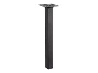 Pied carré pour retour de bureau CONNEXION - L4 x H71,5 x P4 - Anthracite