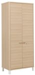 Armoire haute ABSOLU - L81 x H188 x P45 - 2 portes - Chêne structuré