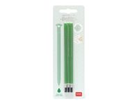 Legami - Pack de 3 recharges pour stylo à encore gel - vert