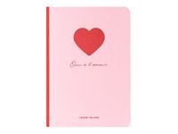 Legami - Carnet de notes - 9 x 13,5 cm - ligné - cœur
