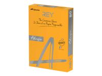 Rey Adagio - Papier couleur - A4 (210 x 297 mm) - 160 g/m² - Ramette de 250 feuilles - potiron