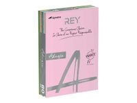 Rey Adagio - Papier couleur - A4 (210 x 297 mm) - 160 g/m² - Ramette de 250 feuilles - couleurs pastels assorties