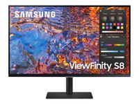 Samsung ViewFinity S8 S32B800PXU - S80PB Series - écran LED - 32" - 3840 x 2160 4K @ 60 Hz - IPS - 600 cd/m² - 1000:1 - DisplayHDR 600 - 5 ms - HDMI, DisplayPort, USB-C - noir