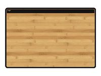 Silva by CEP - Sous-main avec rabat transparent - 58,5 x 38,5 cm - noir, bambou