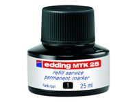 edding MTK 25 - Recharge d'encre pour marqueur permanent - noir