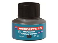 edding FTK 25 - Recharge d'encre marqueur pour chevalets - noir