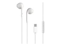 BIGBEN Connected - écouteurs USB C - avec Télécommande et Micro - Bouton Blanc