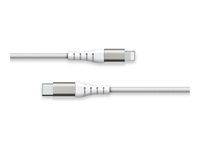 Force Power Lite -  Câble renforcé - USB-C - Lightning - 1.2 m - 3A - Blanc - Garanti à vie