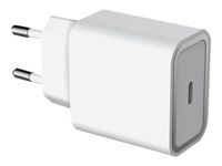 Force Power Lite - Chargeur secteur pour smartphone - 1 USB-C - blanc