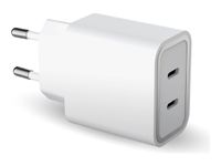 Force Power Lite - chargeur secteur pour smartphone - 45W (20+25W) - Power Delivery - Blanc - Garanti à vie