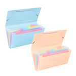Viquel Rainbow Pastel - Trieur à soufflet - 8 positions - format chèque - disponible en différents coloris