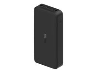 Xiaomi Redmi - powerbank / batterie de secours - 20000 mAh - Fast Charge - 2 connecteurs de sortie (USB-A) - noir