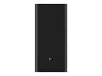 Xiaomi Mi PB200SZM - powerbank / batterie de secours - 20000 mAh - 3 connecteurs de sortie (USB, USB-C) - noir