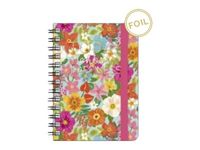 Agenda à spirale 1 semaine sur 2 pages - 8,5 x 13 cm - fleurs - Legami
