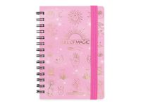 Agenda à spirale 1 semaine sur 2 pages - 8,5 x 13 cm - magique - Legami