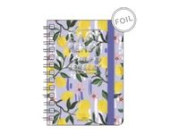 Agenda à spirale 1 semaine sur 2 pages - 8,5 x 13 cm - citron - Legami