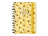 Agenda à spirale 1 semaine sur 2 pages - 8,5 x 13 cm - abeille - Legami