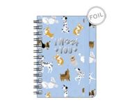 Agenda à spirale 1 jour par page - 8,5 x 13 cm - chiens - Legami