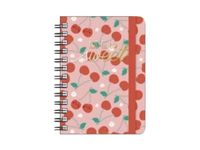Agenda à spirale 1 jour par page - 8,5 x 13 cm - cerise - Legami
