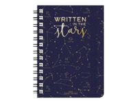 Agenda à spirale 1 semaine sur 2 pages - 15 x 21 cm - étoiles - Legami