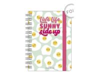 Agenda à spirale 1 semaine sur 2 pages - 15 x 21 cm - egg - Legami