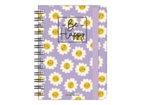 Agenda à spirale 1 semaine sur 2 pages - 15 x 21 cm - marguerite - Legami