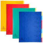 Exacompta Nature Future - Trieur agrafé 7 compartiments - sans élastiques - disponible dans différentes couleurs