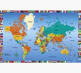 Exacompta - Sous-main Monde - 57,5 x 37,5 cm