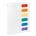 Viquel - Trieur polypro 6 compartiments - A4 - incolore