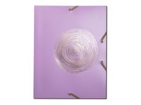 Exacompta Ellipse - Chemise à 3 rabats - A4 - pour 250 feuilles - timbre en or rose - disponible en différents coloris