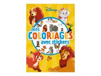 Various Disney - Mes Coloriages avec stickers animaux - livre à colorier