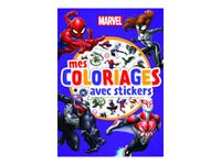 Marvel Spider-Man - Mes coloriages avec stickers - livre à colorier
