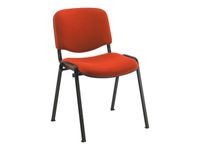 Lot de 4 chaises VISITEUR - rouge