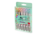Legami - Pack de 6 surligneurs double pointe - miaou - couleurs assorties