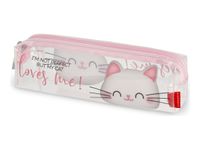 Legami - Trousse 1 compartiment - transparente kitty