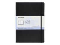 Moleskine Art Collection - album d'aquarelles - A4 - pages blanches  - noir