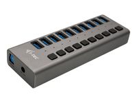i-Tec USB 3.0 Charging HUB - Hub - 10 x SuperSpeed USB 3.0 - de bureau